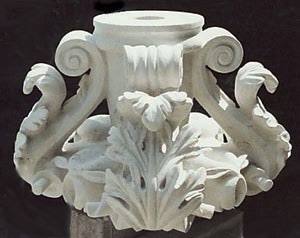 Hampton Court, Lamp bases. Portland stone