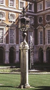 Hampton Court, Fountains Court. Carved lamp bases