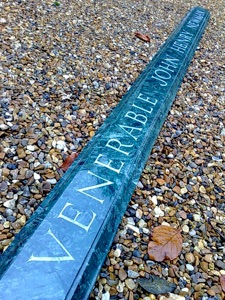 Lettercarving.  John Henry Newman. By stone carver and letter cutter Gary Churchman